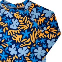 Remera m.largas Ocean breeze azul recorte Remera UV Ocean Breeze mangas largas