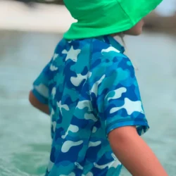 Remera UV Camuflada mangas cortas