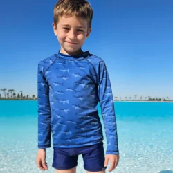 Remera UV Shark Squad mangas largas