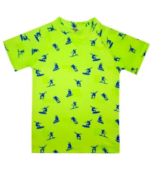 Remera Rider amarilla fluo m.cortas Remera UV Rider mangas cortas