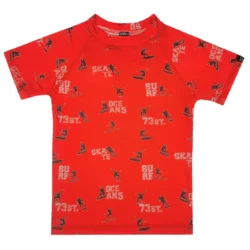 Remera Rider roja m.cortas Remera UV Rider mangas cortas