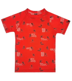 Remera Rider roja m.cortas Remera UV Rider mangas cortas