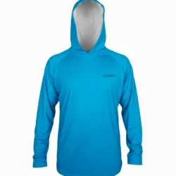 Remera capucha adulto azul Remera UV Adulto con capucha