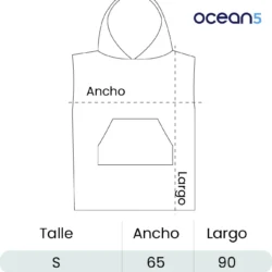 TABLA DE TALLES PONCHO ADULTO 2026 Ponchos Adultos