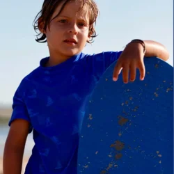 ocean5 riders azul Remera UV Rider mangas cortas