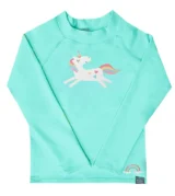 Remera Unicornio verde agua mangas largas Remera UV Unicornio mangas largas