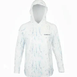 Remera capucha adulto blanca splash Remera UV Adulto con capucha