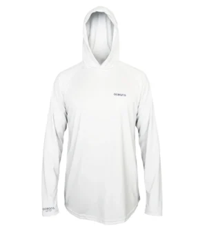 Remera blanca lisa con capucha adulto Remera UV Adulto con capucha