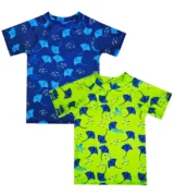 Remera UV Manta amarilla mangas cortas