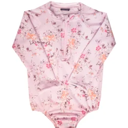 Bodysuit campo de flores rosa Bodysuits UV mangas largas