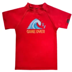 Remera UV Game Over roja mangas cortas