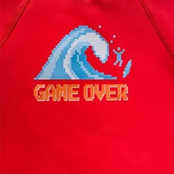 Remera UV Game over roja mangas largas