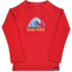 Remera UV Game over roja mangas largas