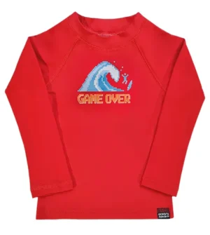 Remera UV Game over roja mangas largas