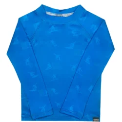 Remera Rider azul m.largas Remera UV Rider mangas largas