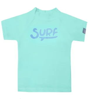 Remera UV Surf verde agua mangas largas
