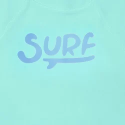 Remera UV Surf verde agua mangas largas