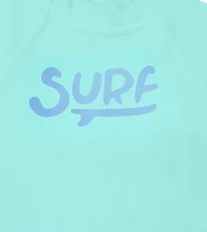 Remera UV Surf verde agua mangas largas