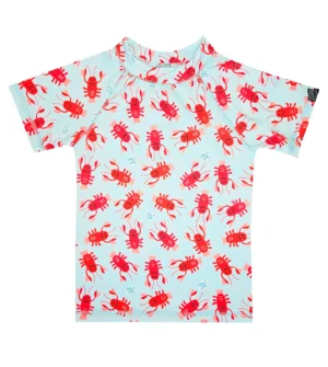 Remera m.cortas Langosta celeste Remera UV Langostas mangas cortas