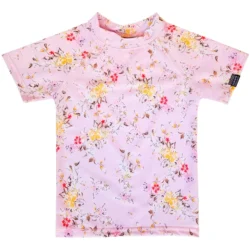 Remera UV campo de flores mangas cortas