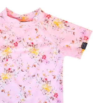 Remera UV campo de flores mangas cortas