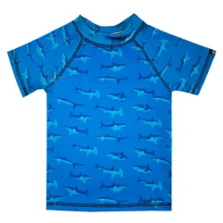 Remera m.cortas shark squad AZUL Remera UV Shark Squad mangas cortas