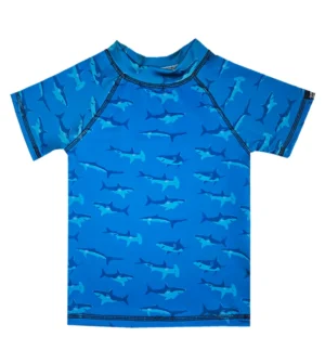 Remera m.cortas shark squad AZUL Remera UV Shark Squad mangas cortas