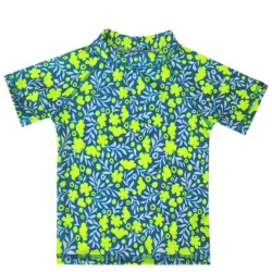 Remera UV Wild Flowers mangas cortas