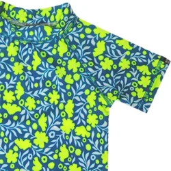 Remera UV Wild Flowers mangas cortas