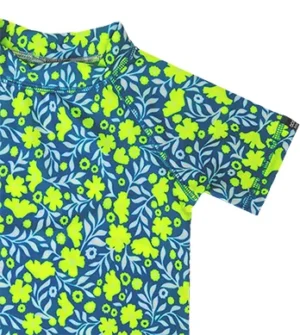 Remera UV Wild Flowers mangas cortas