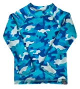 Remera m.largas camuflado azul Remera UV Camuflada mangas largas