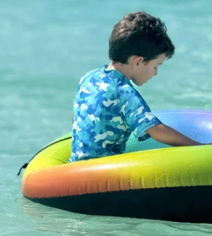 Remera UV Camuflada mangas cortas