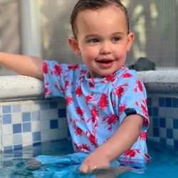 langosta publi Remera UV Langostas mangas cortas