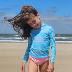 Remera UV Flowerline mangas largas