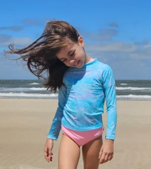 Remera UV Flowerline mangas largas