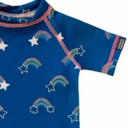 remera rainbow mc recorte Remera UV Rainbow mangas cortas