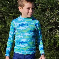 Remera UV Shark Tank mangas largas