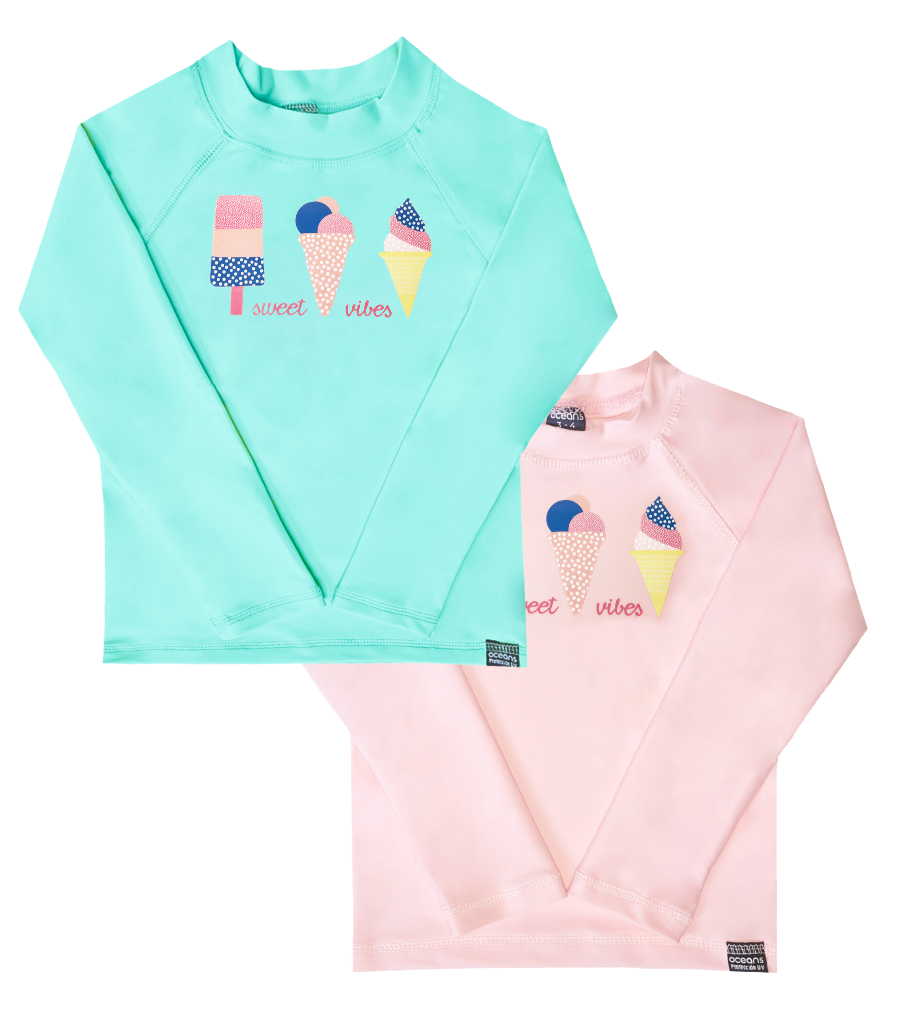 Remera Heladitos lisa mangas largas