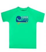 Remera Surf day verde flúo mangas cortas (1) Remera Surf Day verde flúo